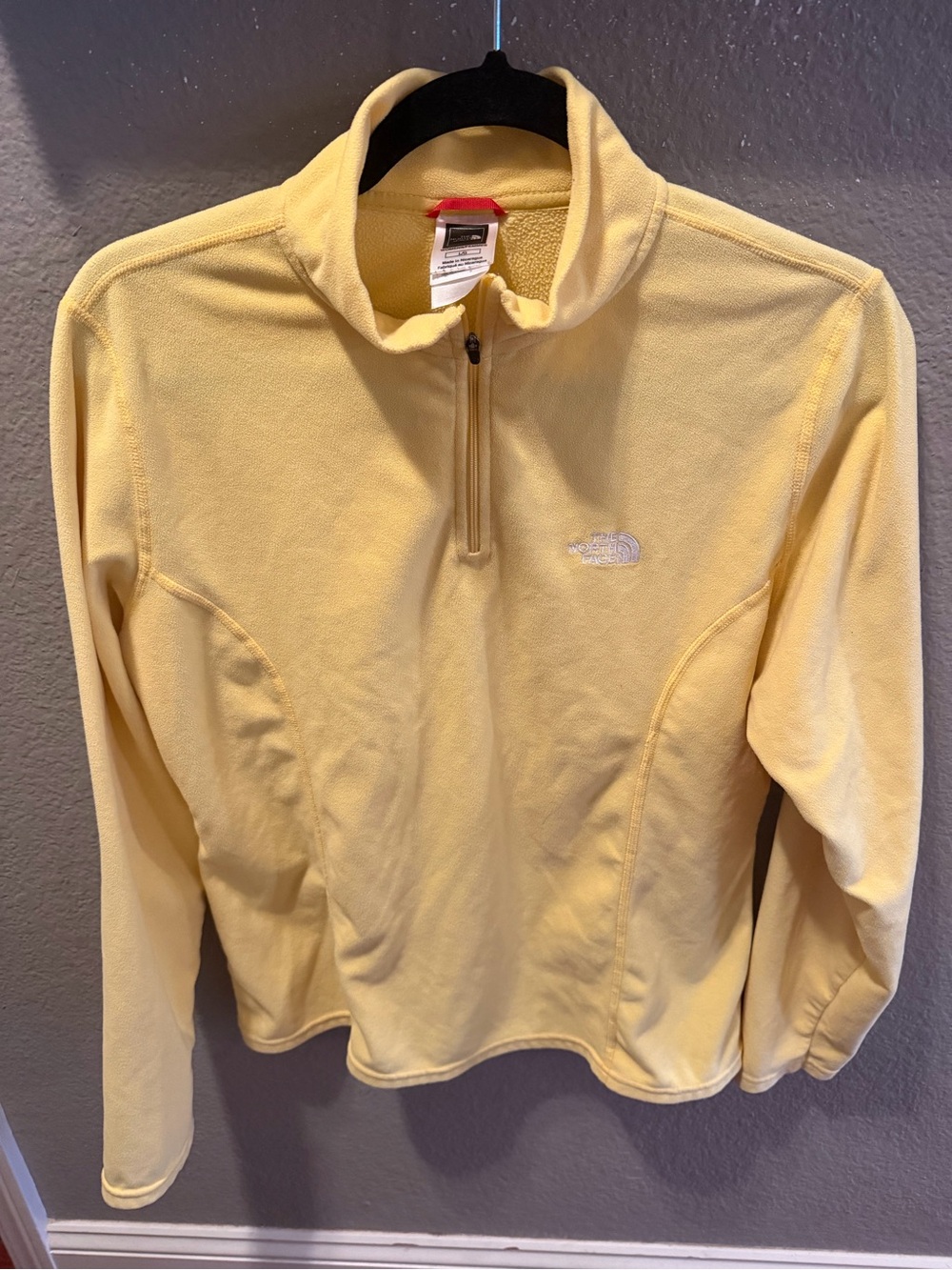 The North Face Yellow Half-Zip Fleece Pullover